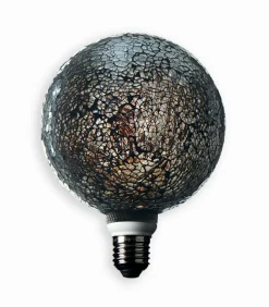Ampoule LED mosaïque noire