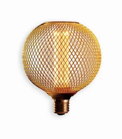Ampoule LED métal doré