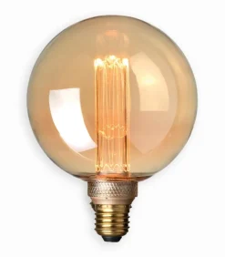 Ampoule ronde ambrée LED