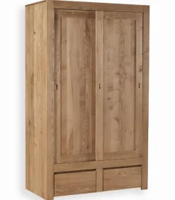 Armoire frêne massif 2 portes coulissantes HARTFORD