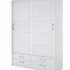Armoire pin 2 portes coulissantes VALBERG