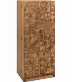 Armoire-bar vintage en bois WENDY