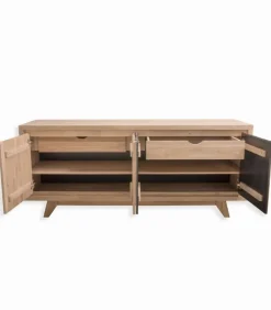 Bahut chêne blanchi 3 portes BAMBOO