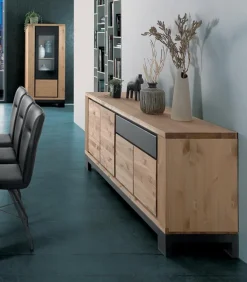 Bahut pin massif 4 portes FOX
