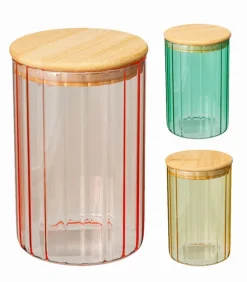 Boite de conservation en verre coloré