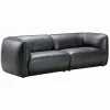 Canapé WALNEY havane foncé L 247 cm