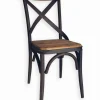 Chaise BISTROT assise bois recyclé