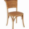 Chaise bistrot orme & rotin HEPBURN