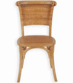 Chaise bistrot orme & rotin HEPBURN