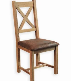 Chaise chêne huilé assise tissu NORWAY