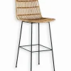 Chaise de bar rotin BODO