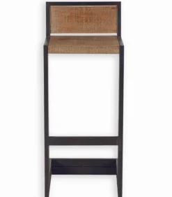 Chaise haute métal et bois WESTMOUNT
