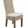 Chaise kubu blanchi IOLA