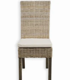 Chaise kubu blanchi IOLA