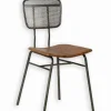 Chaise teck & métal GADO