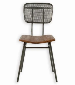 Chaise teck & métal GADO
