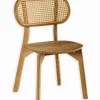 Chaise teck & rotin SOLANA