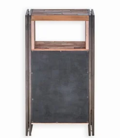 Chiffonnier bois de bateau & métal SAMBA