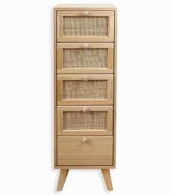 Commode bois 5 tiroirs TONLE