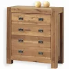 Commode chêne huilé 4 tiroirs NORWAY