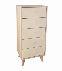 Commode déco 5 tiroirs LOGAN
