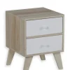 Commode déco 2 tiroirs OSLO