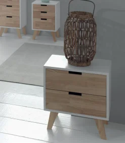 Commode déco 2 tiroirs RICK
