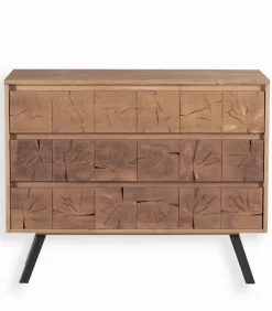 Commode frêne massif 3 tiroirs OREGON