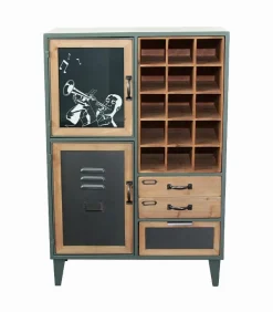 Commode MINDY avec 15 casiers à vin