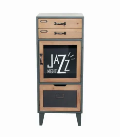 Commode MINDY avec porte vitrée
