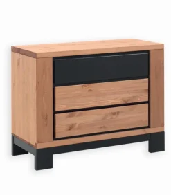 Commode pin massif huilé 3 tiroirs FOX
