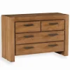 Commode teck massif 4 tiroirs MAHINA