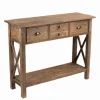 Console sapin ANTIGO 4 tiroirs
