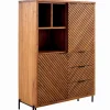 Enfilade teck massif CROXTON 2 portes 3 tiroirs