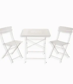 Ensemble pliant table jardin carrée + 2 chaises de jardin PARTY