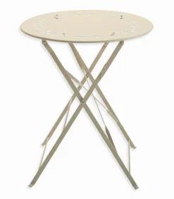 Ensemble pliant table jardin ronde + 2 chaises de jardin SUMMER