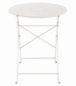 Ensemble pliant table jardin ronde + 2 chaises de jardin HOLI