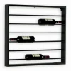Etagère à vin murale en métal noir