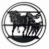 Etagère murale CORK motif chevaux