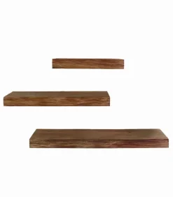 Etagère murale sapin vieilli / Lot de 3
