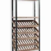 Etagère range-bouteilles VINO en bois et métal