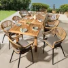 Fauteuil rotin et alu SANDY