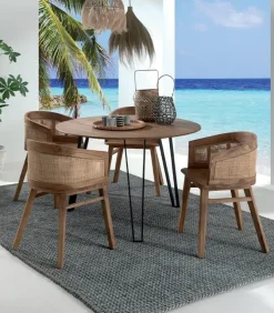 Fauteuil teck recyclé ELWOOD