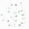 Guirlande lumineuse boules blanches et bleues