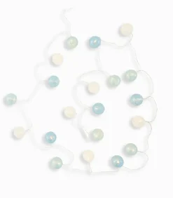 Guirlande lumineuse boules blanches et bleues