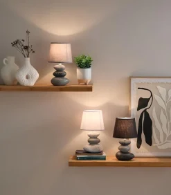 Lampe céramique galets BOA