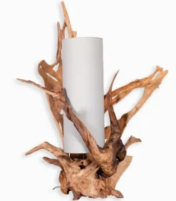 Lampe exotique teck VITAN