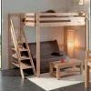 Lit mezzanine pin massif LOFT
