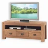 Meuble TV chêne huilé 3 tiroirs NORWAY