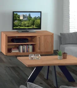 Meuble TV pin massif HJALMER